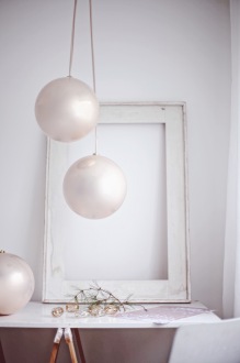 large pink Christmas baubles - create an instant Christmas mood